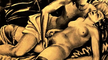 Retro erotic drawings