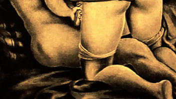 Retro erotic drawings