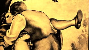 Retro erotic drawings