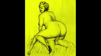 Retro erotic drawings