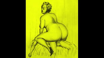 Retro erotic drawings