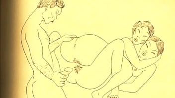 Retro erotic drawings