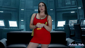 Robin’s secret superheroine masturbation in the batcave milf edition