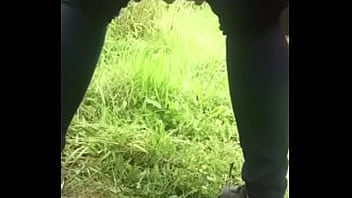 My slut wife pissing outside once again