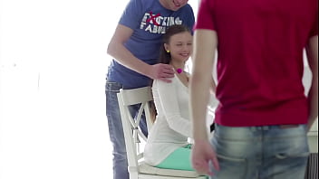 Peach fucks her boyfriend and his frat brother