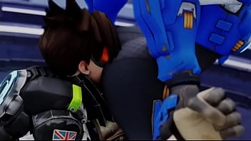 Overwatch multiple tracer's selfcest ass worship