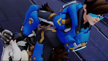 Overwatch multiple tracer's selfcest ass worship