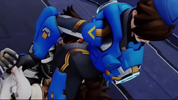 Overwatch multiple tracer's selfcest ass worship