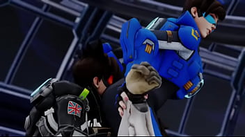 Overwatch multiple tracer's selfcest ass worship