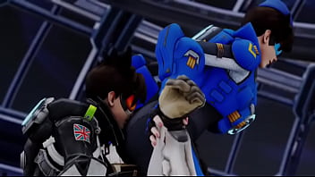 Overwatch multiple tracer's selfcest ass worship