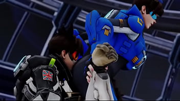 Overwatch multiple tracer's selfcest ass worship