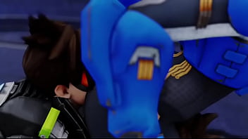 Overwatch multiple tracer's selfcest ass worship
