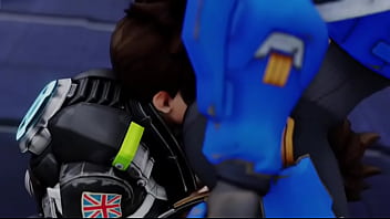 Overwatch multiple tracer's selfcest ass worship