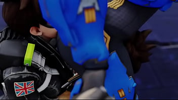 Overwatch multiple tracer's selfcest ass worship