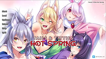 Tails and titties hotspring ep7 cumming all over them