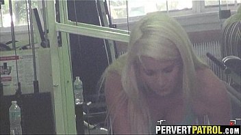 Perving out on a blonde workout chick 1 Perving out on a blonde workout chick 1
