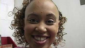 Incredible ebony teen blowjob gloryhole audition 8