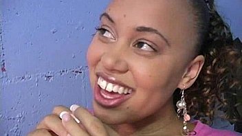 Incredible ebony teen blowjob gloryhole audition 8