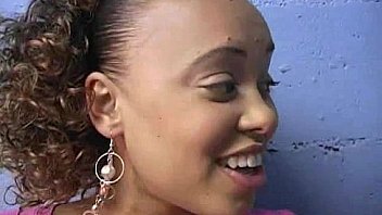 Incredible ebony teen blowjob gloryhole audition 8