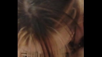 Oops my voice is to loud she blows me away again pornnapplepie deepthroats in sexy glasses on her knees