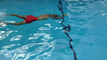 Doing laps in the pool