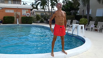 Doing laps in the pool