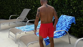 Doing laps in the pool