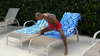 Doing laps in the pool