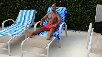 Doing laps in the pool