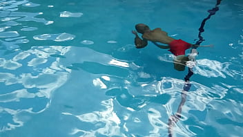 Doing laps in the pool