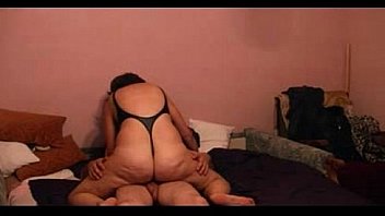 Maria with big butt in black leotard