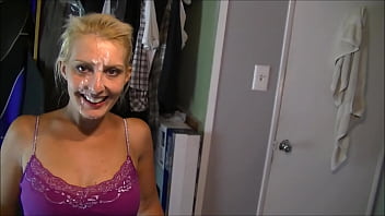 Ava hughes pretty face covered in cum