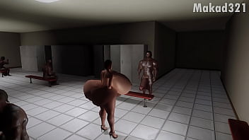 Big black cock slut mrs cockers gets fucked at the pool