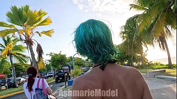 Hairy armpits bouncing tits & ass