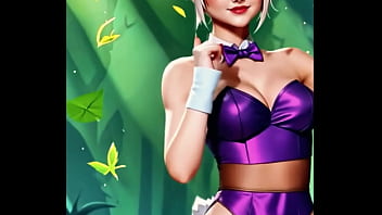 Riven trades her broken blade for a daring bunny outfit purple silk glowing under the forest light the exile has never looked so dangerous Riven trades her broken blade for a daring bunny outfit purple silk glowing under the forest light the exile has never looked so dangerous