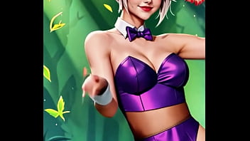 Riven trades her broken blade for a daring bunny outfit purple silk glowing under the forest light the exile has never looked so dangerous Riven trades her broken blade for a daring bunny outfit purple silk glowing under the forest light the exile has never looked so dangerous