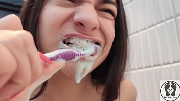 4k Dental Hygienist Routine Mouth Fetish Closeups Naked thumbnail