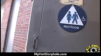 Ebony teen shows off her blowjob skills at gloryhole 19