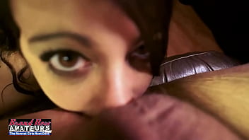 Busty brunette kai willow and evera sucks a big cock and swallows cum