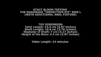 I am testing homemade sex toy inspectionkit l with anal fisting