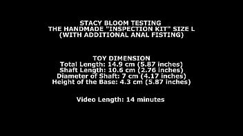 I am testing homemade sex toy inspectionkit l with anal fisting