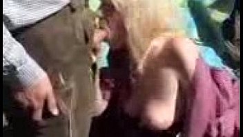 Busty milf outdoor anal