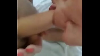 Немного пососала