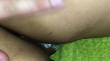 I was blindfolded by my cuck and he invited a friend to fuck and creampie me