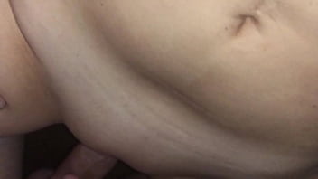 I was blindfolded by my cuck and he invited a friend to fuck and creampie me