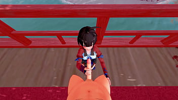 Mumei gets fucked and all her holes filled with cum pov