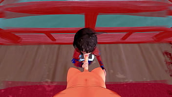 Mumei gets fucked and all her holes filled with cum pov