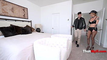 Milf fucks step son out of spite for husband who wont meet her at all