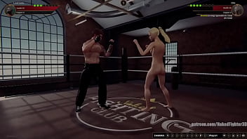 Jerle vs ellie nf3d mixed mma combat maledom