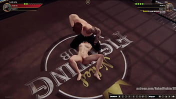 Jerle vs ellie nf3d mixed mma combat maledom